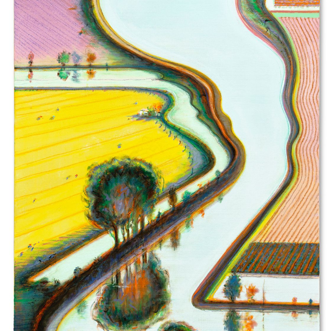 Wayne Thiebaud — Речной простор, изображение 1