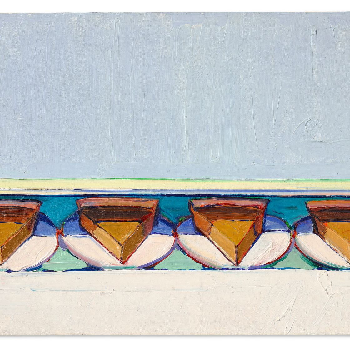 Wayne Thiebaud — Кусочки тыквы, изображение 1