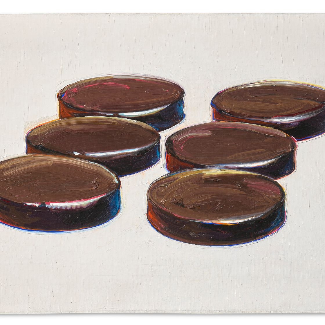 Wayne Thiebaud — Пирожные с помадкой, изображение 1