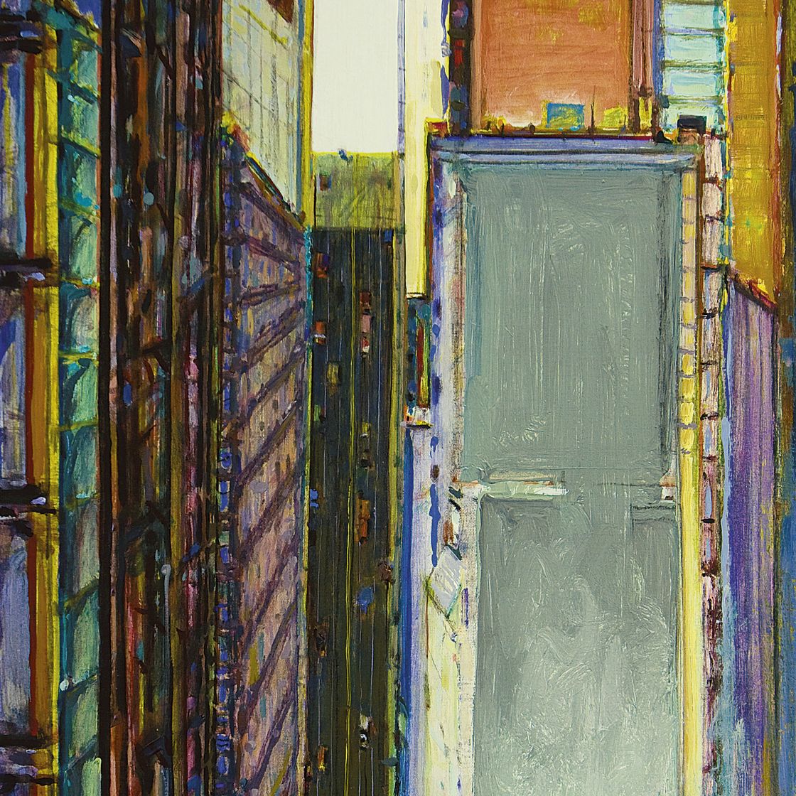 Wayne Thiebaud — Без названия (городской пейзаж)