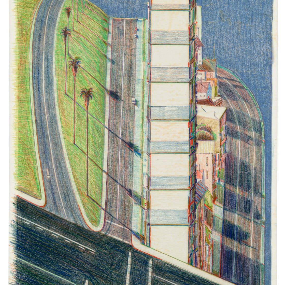 Wayne Thiebaud — Пальмовый хребет, изображение 1