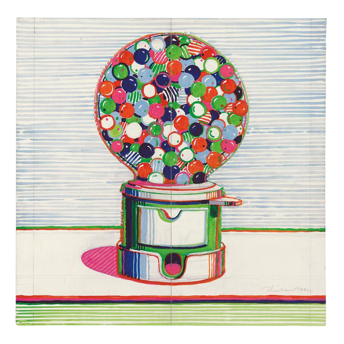 Wayne Thiebaud — Кабинет для автомата по производству жевательной резинки