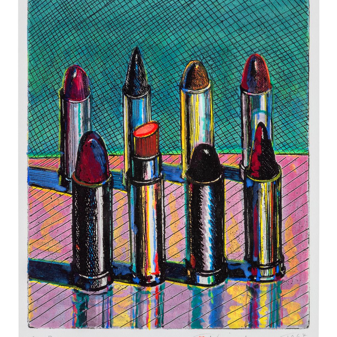 Wayne Thiebaud — Восемь помад для губ