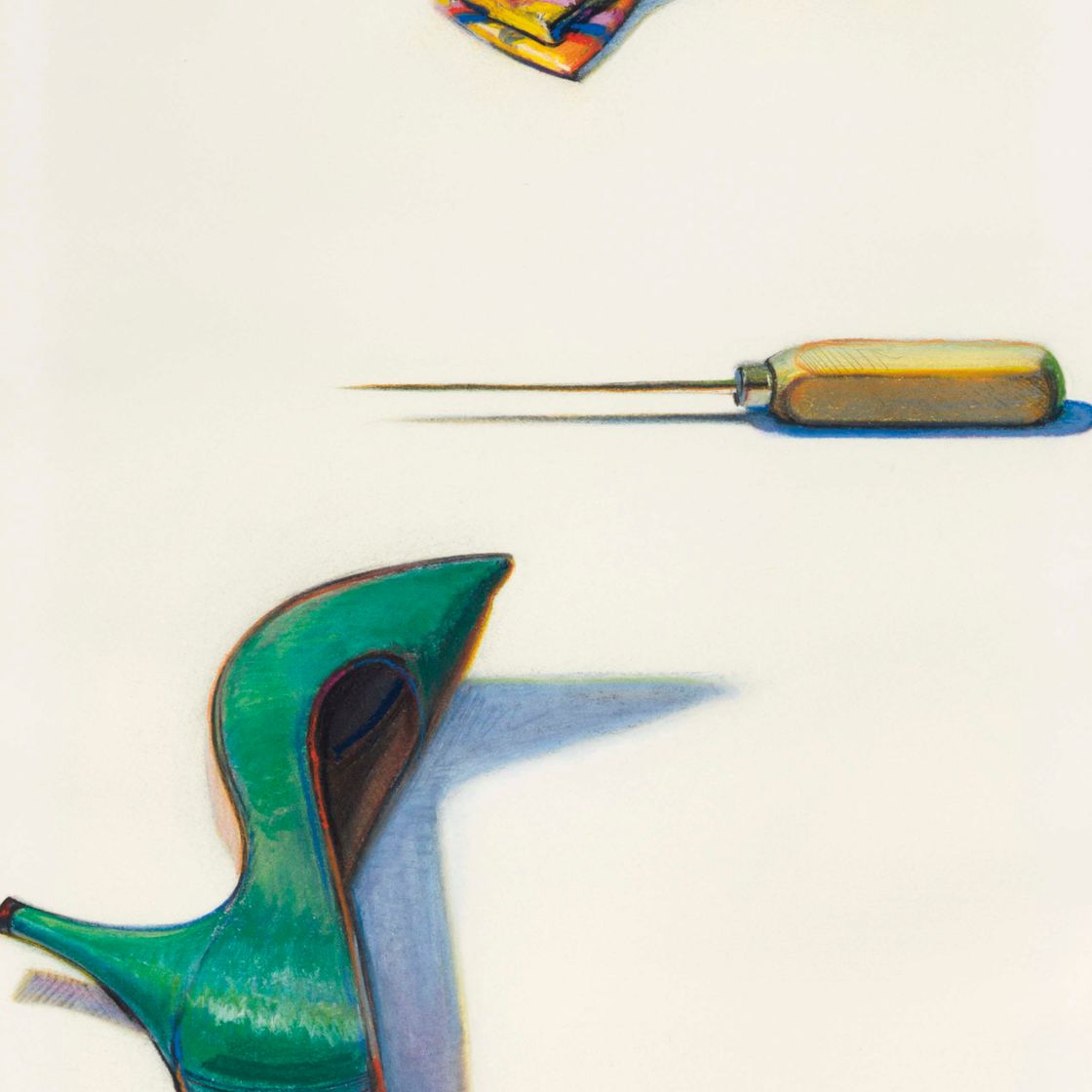 Wayne Thiebaud — Галстук-бабочка, медиатор и обувь