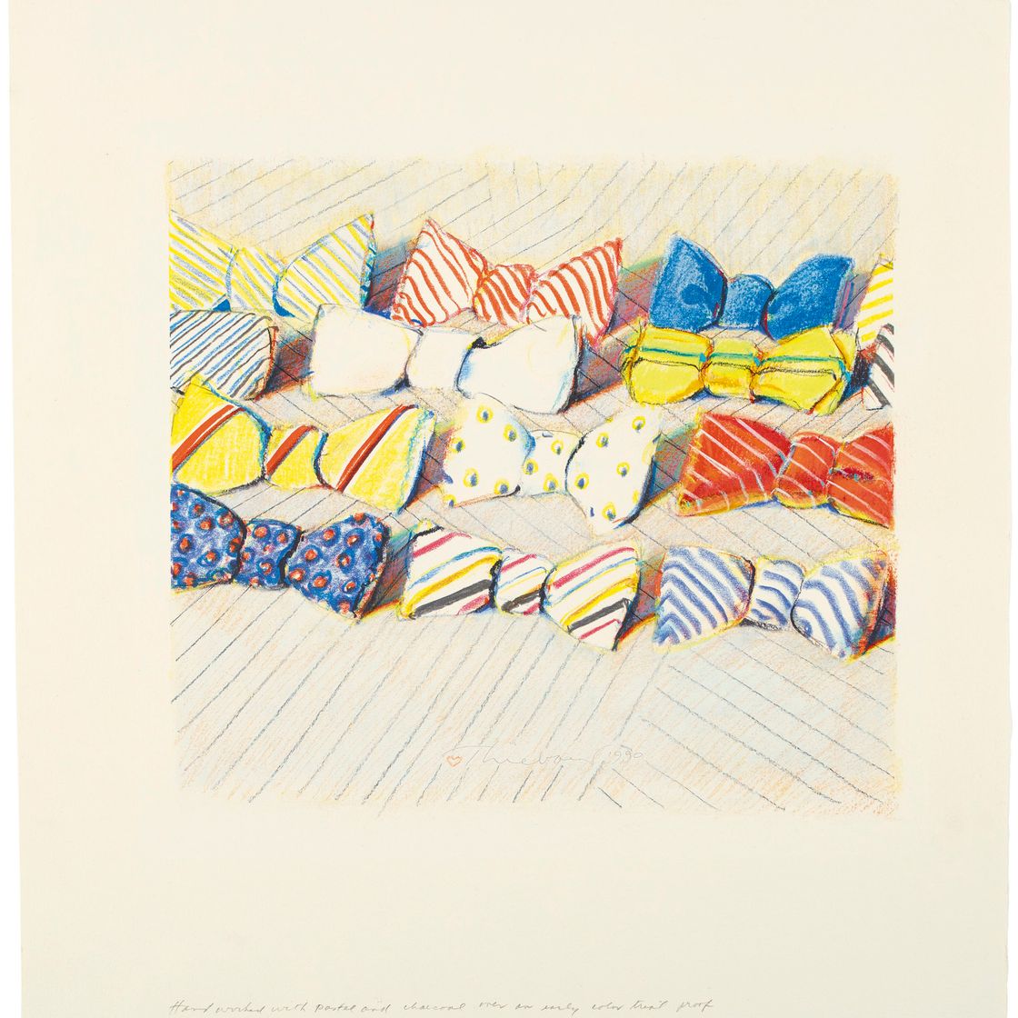 Wayne Thiebaud — Без названия (галстуки-бабочки)