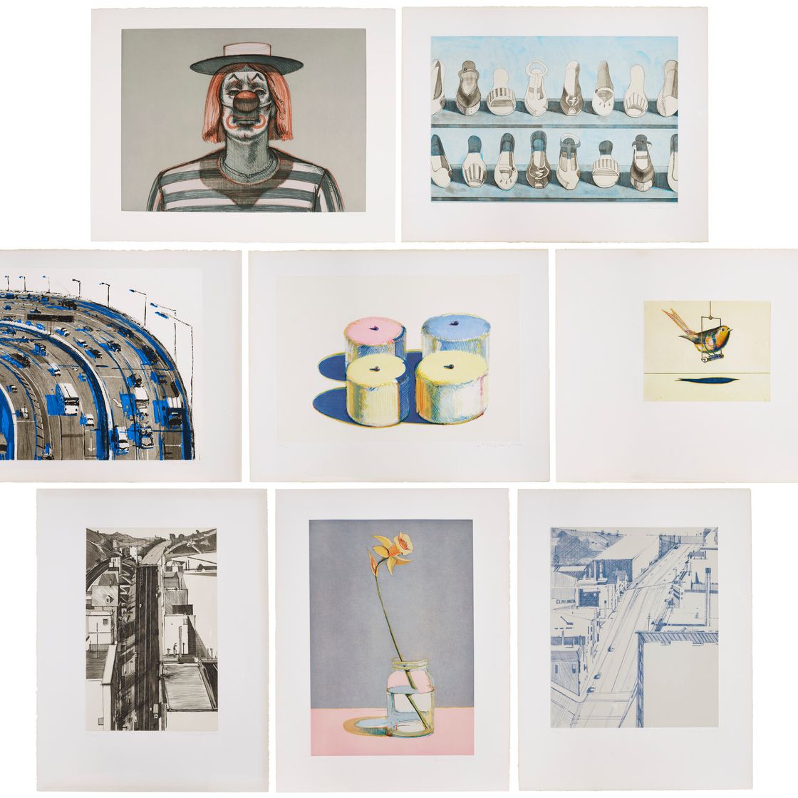 Wayne Thiebaud — Недавние гравюры, которые я