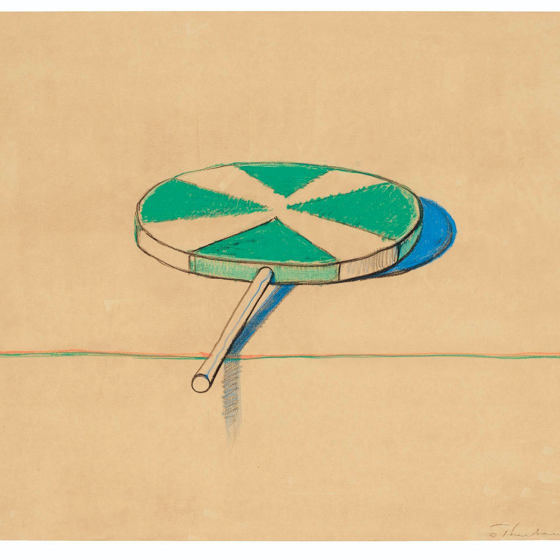 Wayne Thiebaud — Большой Зеленый Сосунок