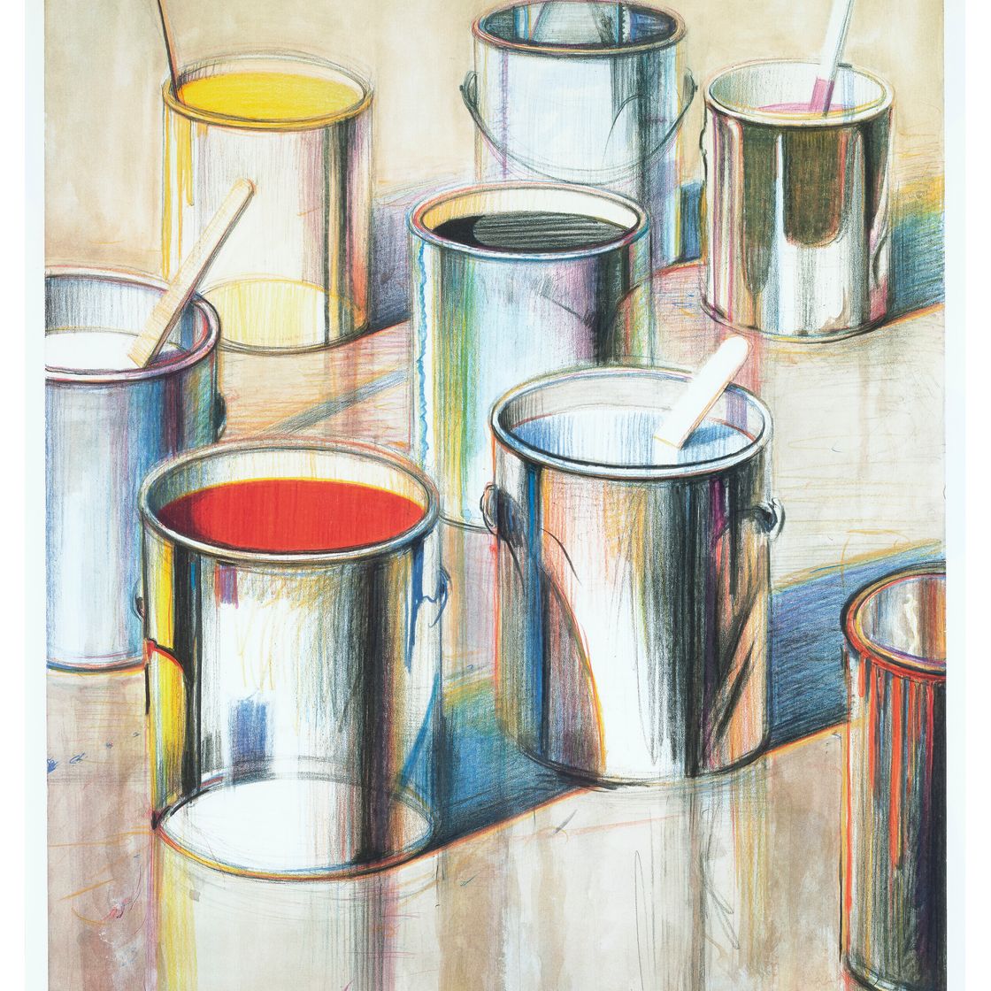 Wayne Thiebaud — Банки с краской, изображение 1