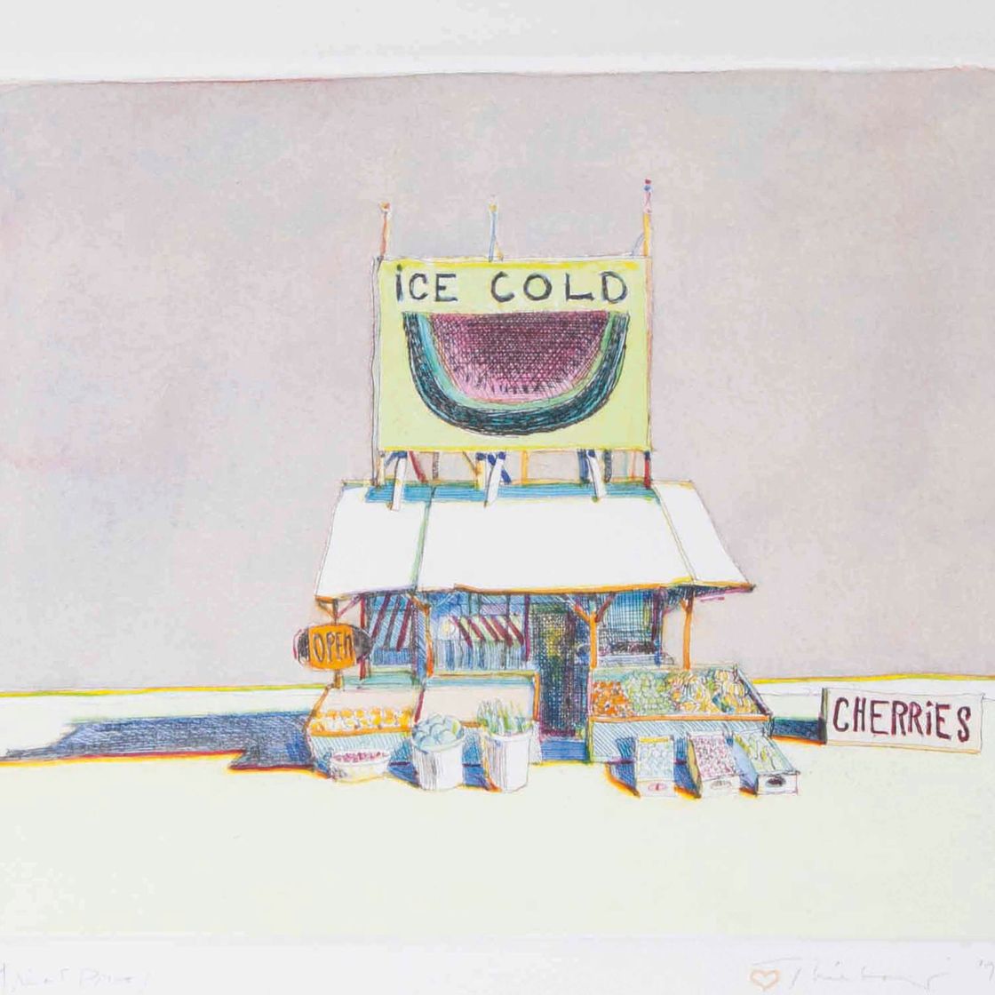 Wayne Thiebaud — Подставка для вишни, от: Delights