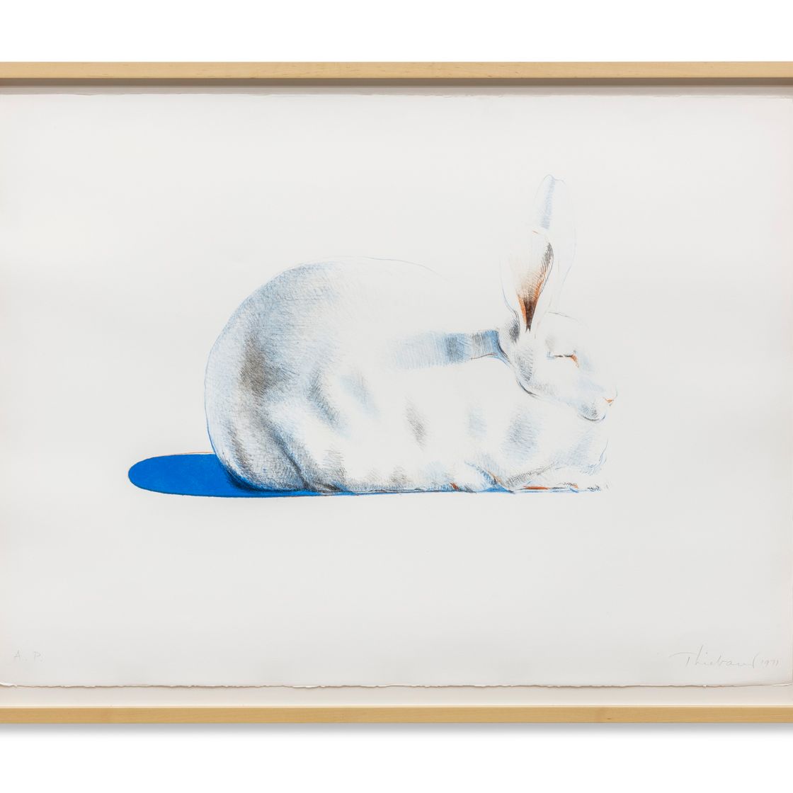 Wayne Thiebaud — Кролик, из семи натюрмортов и кролика, изображение 2