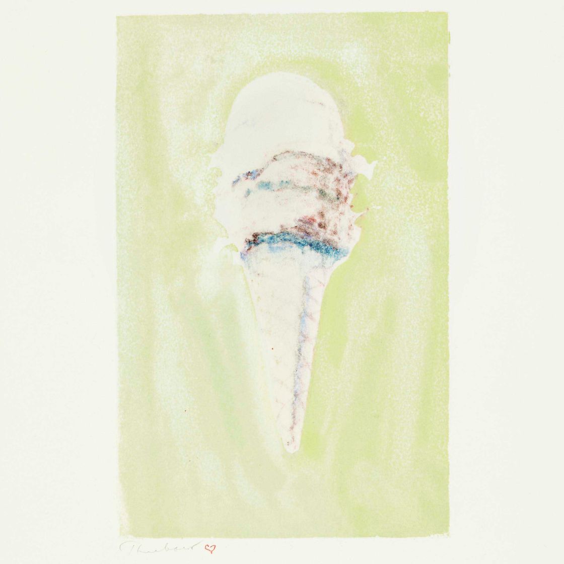 Wayne Thiebaud — Без названия (Двухэтажный рожок мороженого)