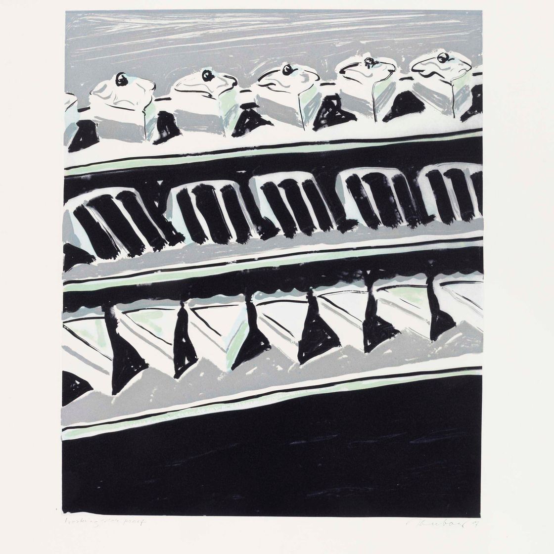 Wayne Thiebaud — Темные пирожные и торты