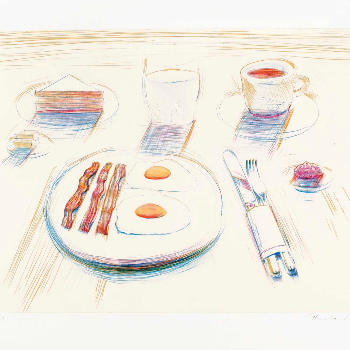 Wayne Thiebaud — Завтрак