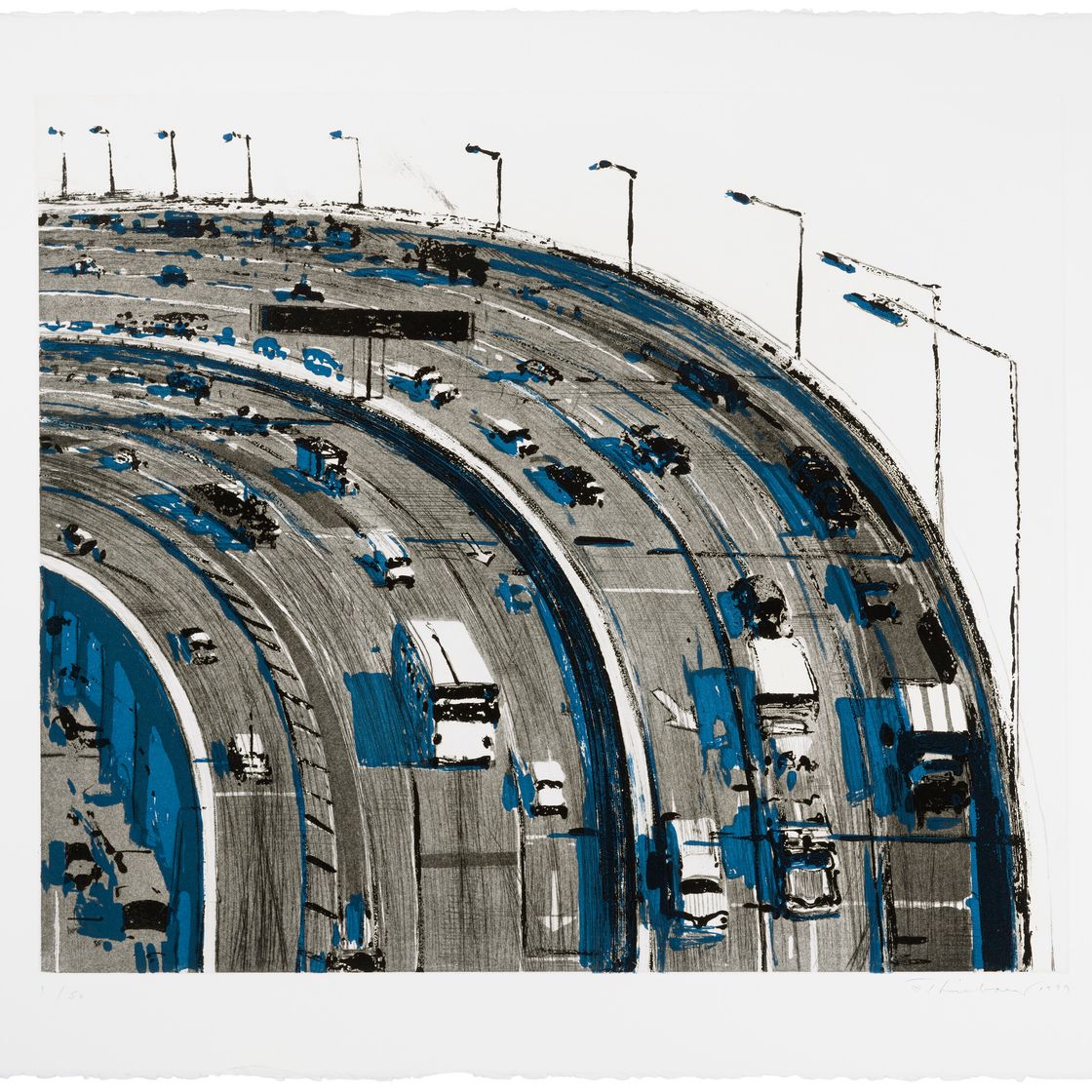 Wayne Thiebaud — Изгиб автострады, судя по недавним гравюрам, которые я