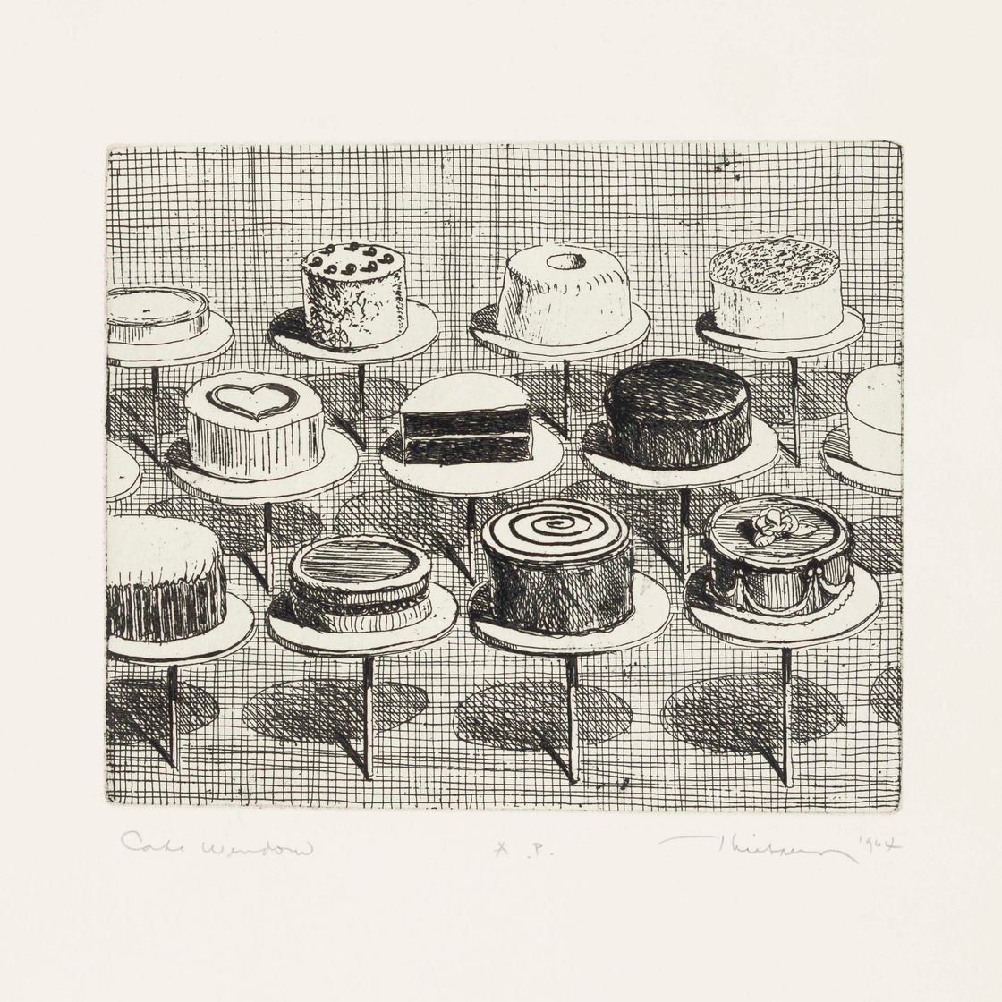 Wayne Thiebaud — Витрина для торта, из деликатесов