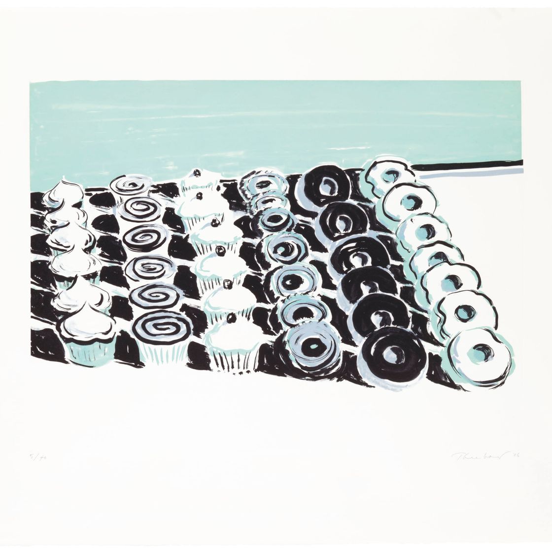 Wayne Thiebaud — Кексы и пончики
