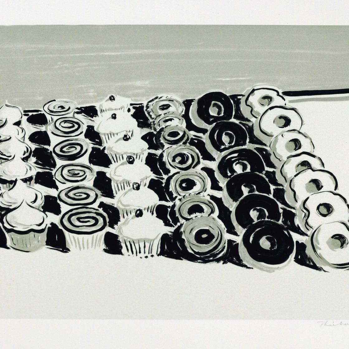 Wayne Thiebaud — Темные кексы и пончики