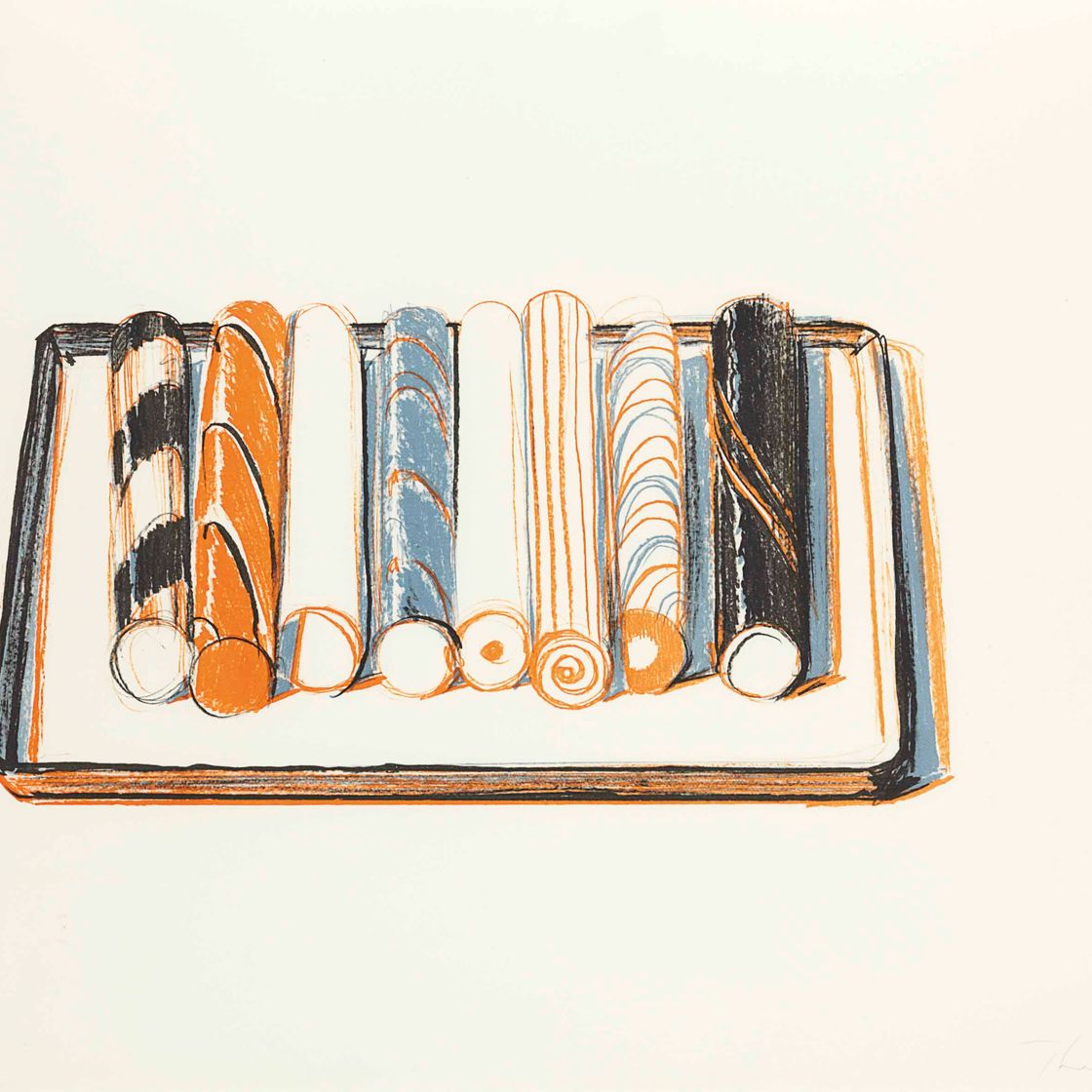 Wayne Thiebaud — Леденцовые палочки на сковороде