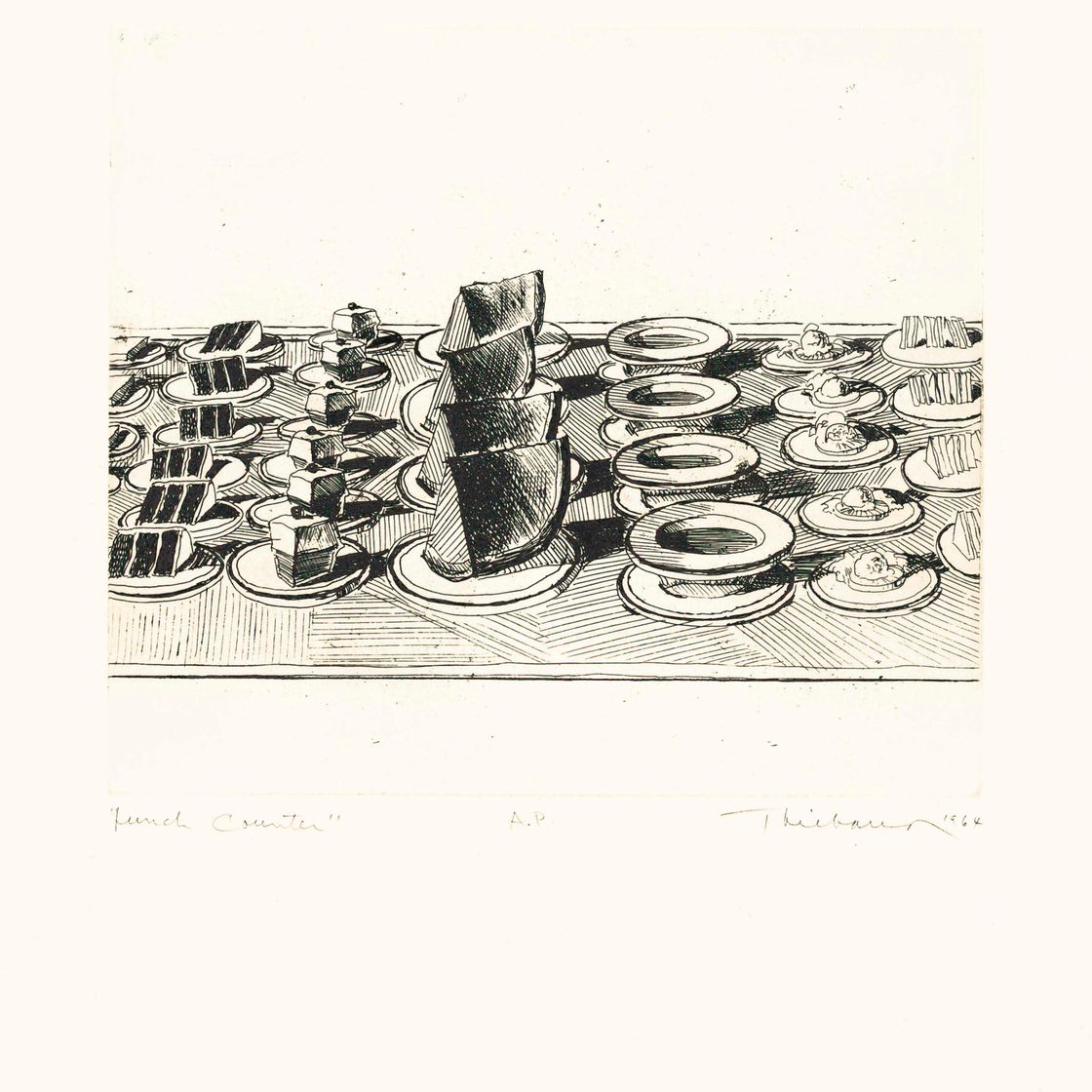 Wayne Thiebaud — Обеденный стол из деликатесов
