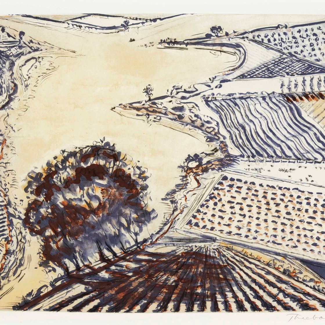Wayne Thiebaud — Река и фермы