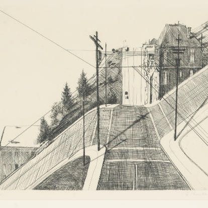 Wayne Thiebaud — Вниз по Марипозе, с недавних гравюр II