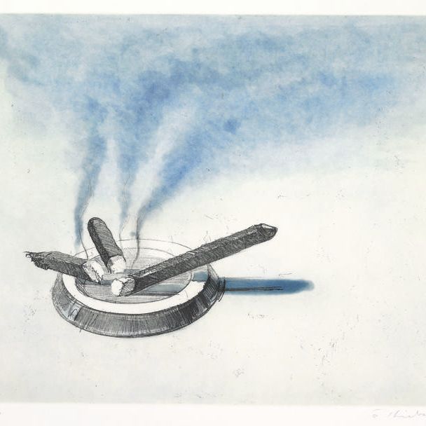 Wayne Thiebaud — Сигары с недавних гравюр II