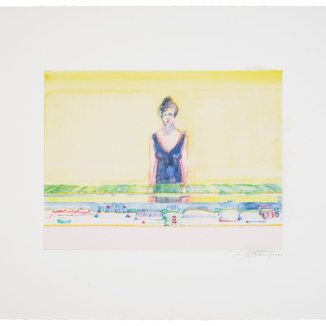 Wayne Thiebaud — Продавщица за стойкой, изображение 3