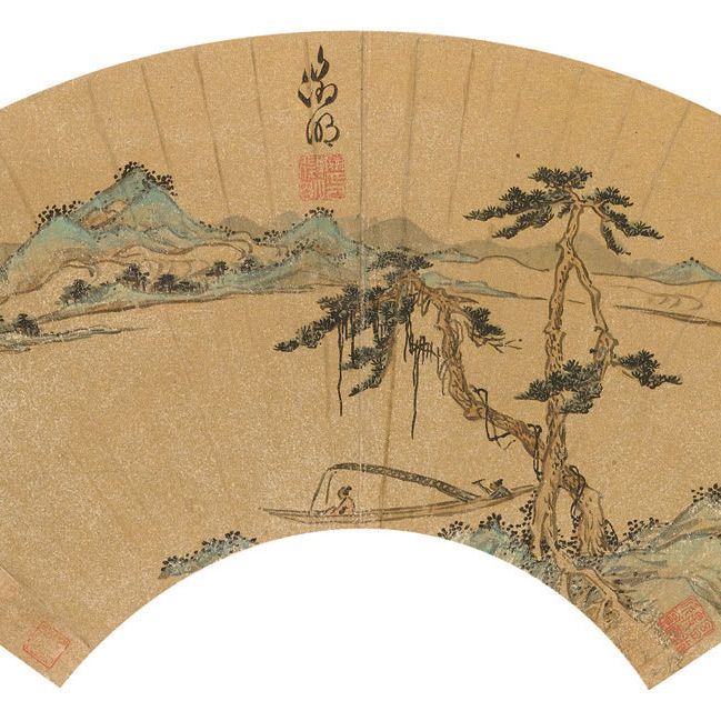 Wen Zhengming — Прогулка на лодке вдоль зеленого побережья