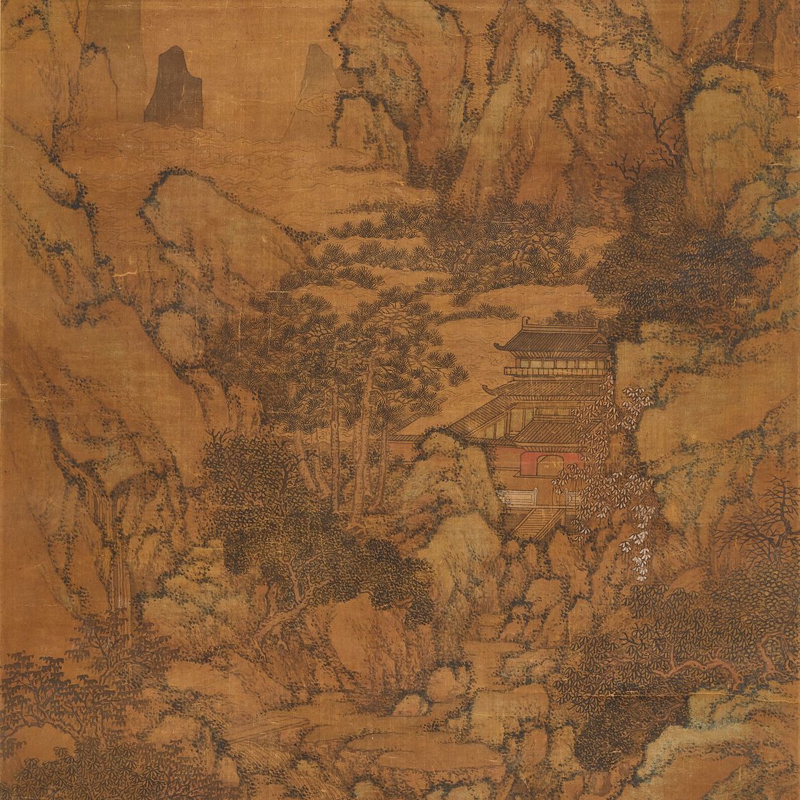 Wen Zhengming — Павильон в горах