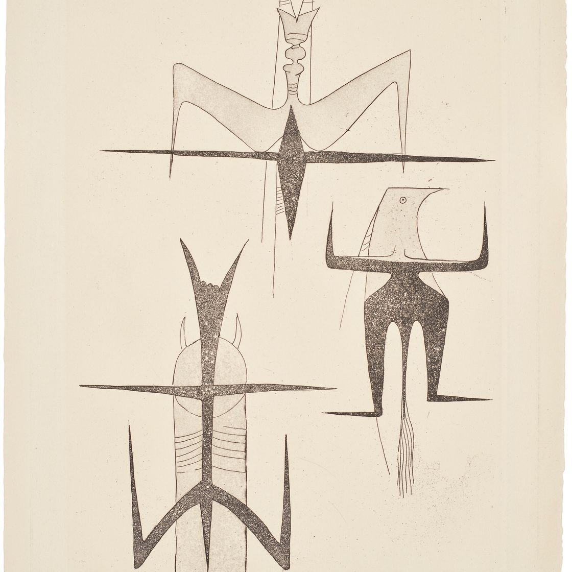 Wifredo Lam — Две гравюры художника