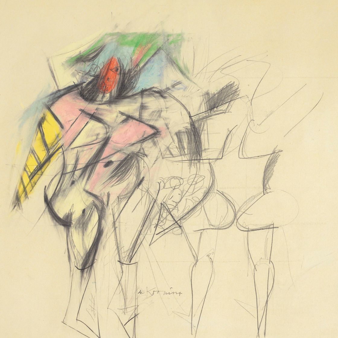 Willem de Kooning — Две женщины