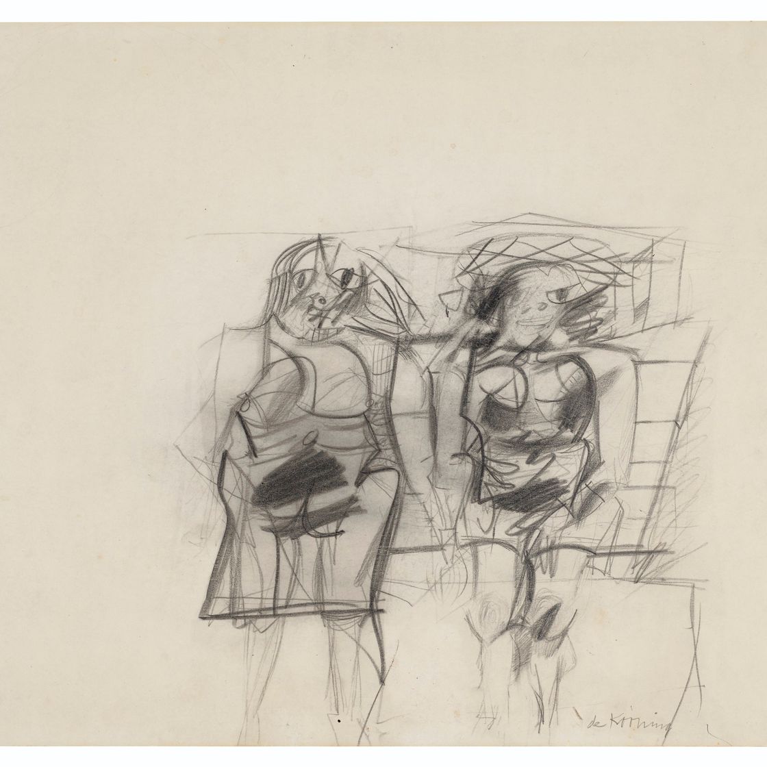 Willem de Kooning — Две женщины