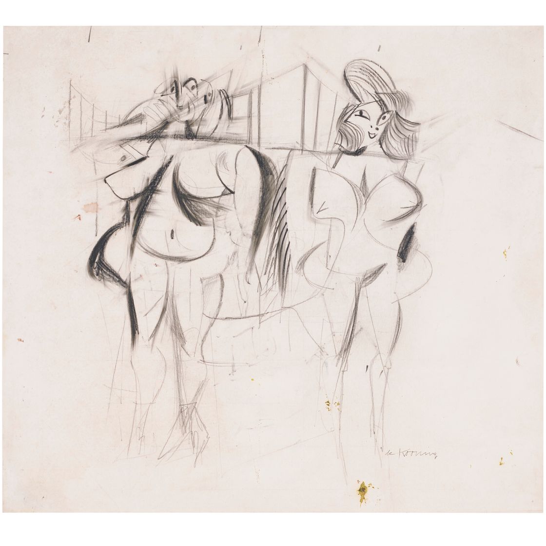 Willem de Kooning — Без названия (Две женщины), изображение 1