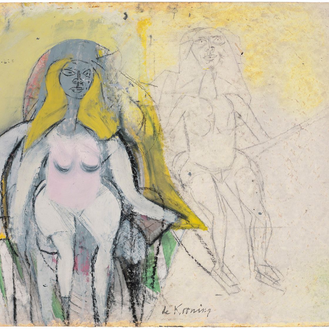 Willem de Kooning — Сидящая женщина