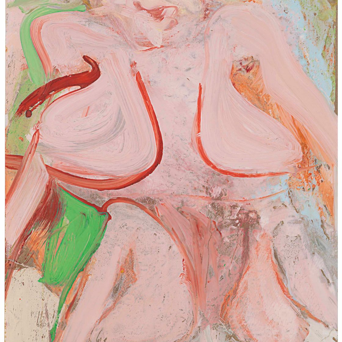 Willem de Kooning — Розовый Женский торс