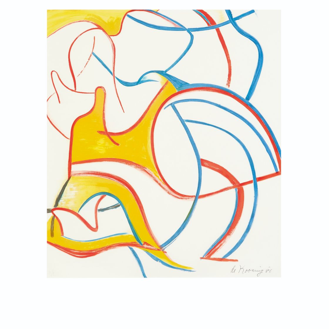 Willem de Kooning — Четырехгранные литографии, изображение 3