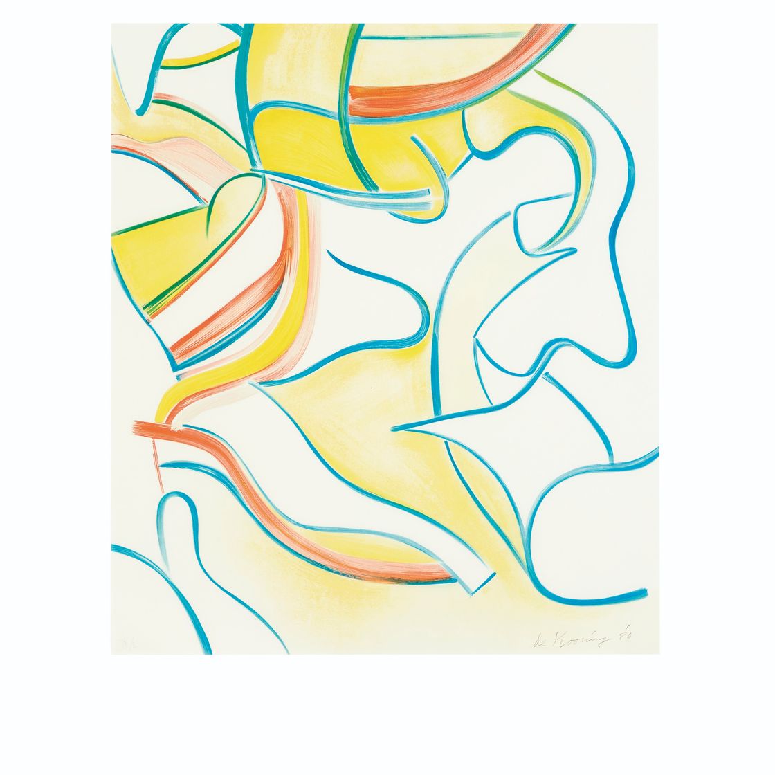 Willem de Kooning — Четырехгранные литографии, изображение 4