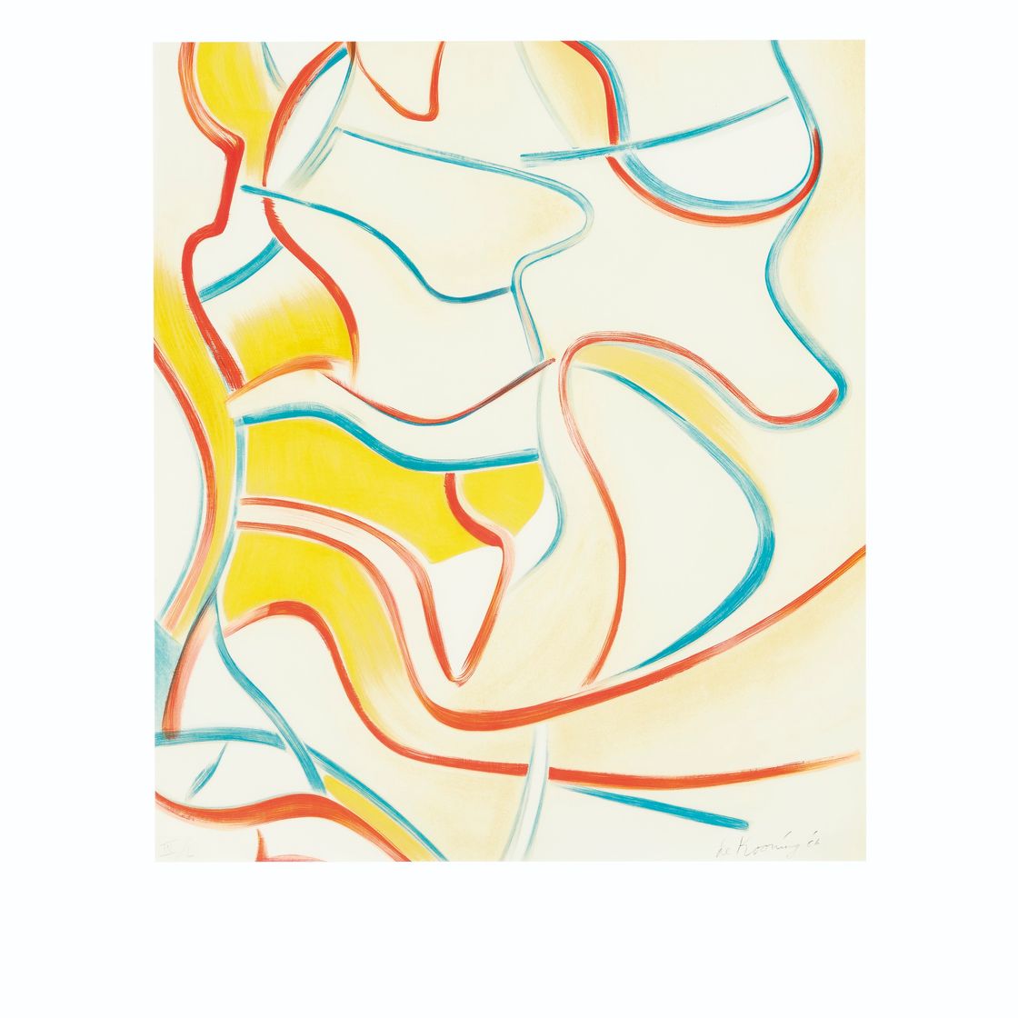 Willem de Kooning — Четырехгранные литографии, изображение 5