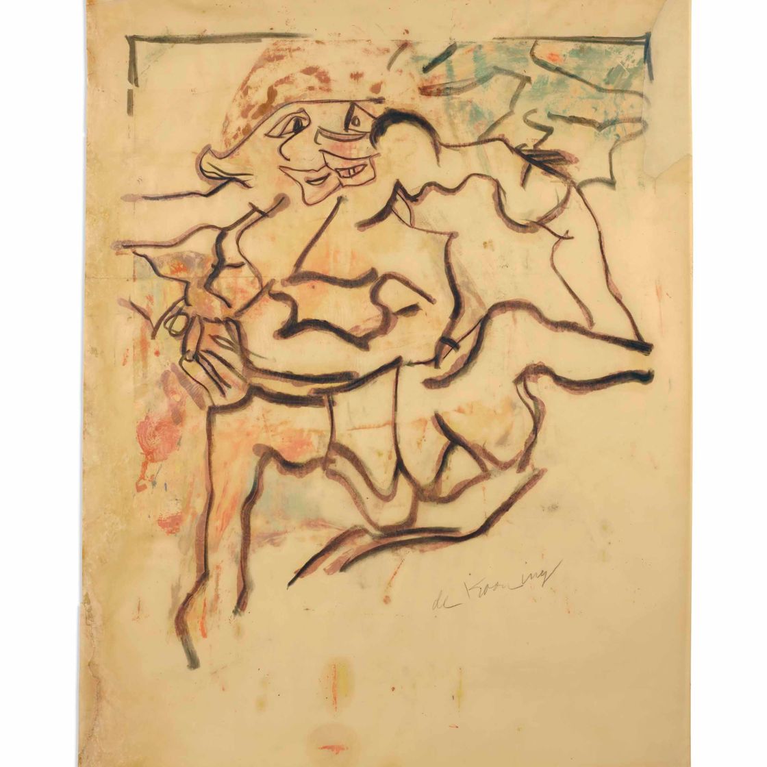 Willem de Kooning — Без названия (фигура женщины)