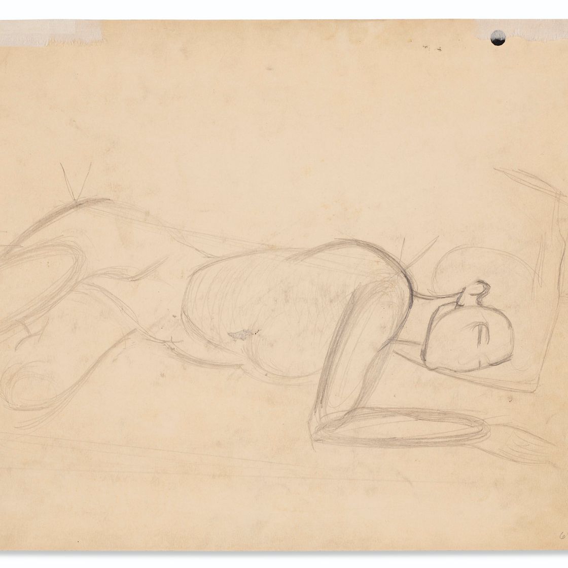 Willem de Kooning — Лежащая обнаженная (Джульетта Браунер), изображение 2