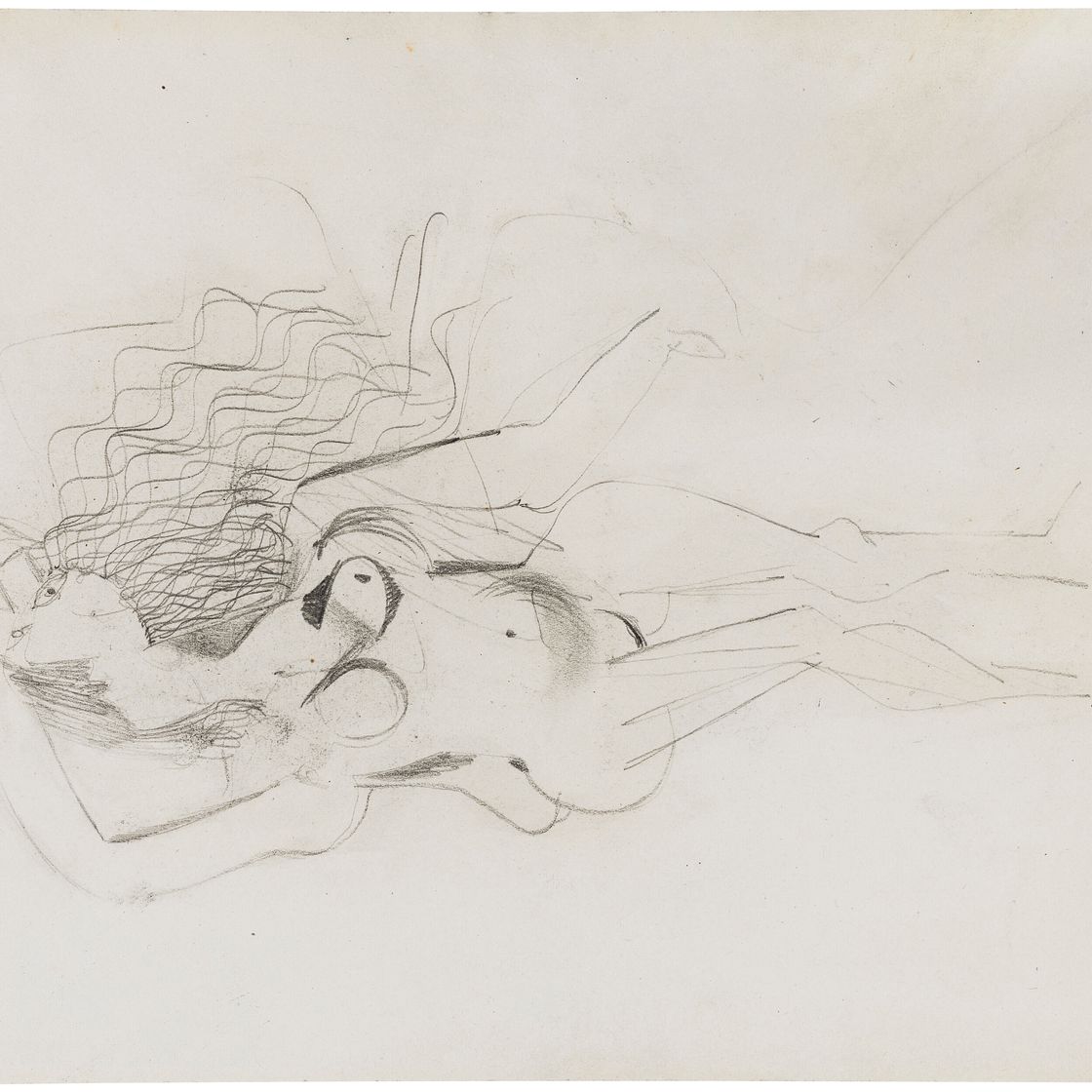 Willem de Kooning — Лежащая женщина, изображение 1
