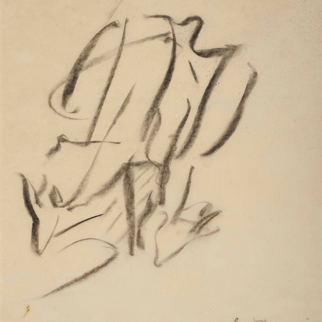 Willem de Kooning — Без названия (Идущая женщина)