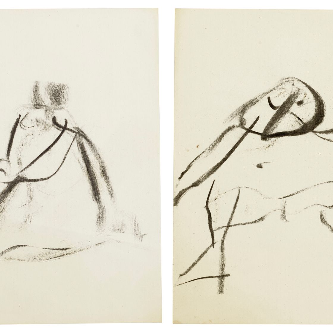Willem de Kooning — Два рисунка без названия