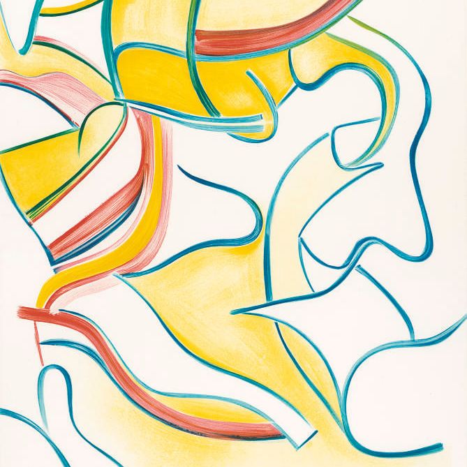 Willem de Kooning — Четыре литографии : одна пластина