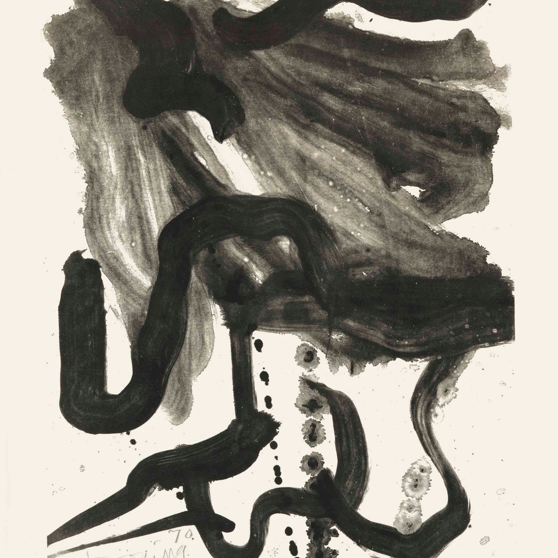 Willem de Kooning — Женщина в корсете и с длинными волосами