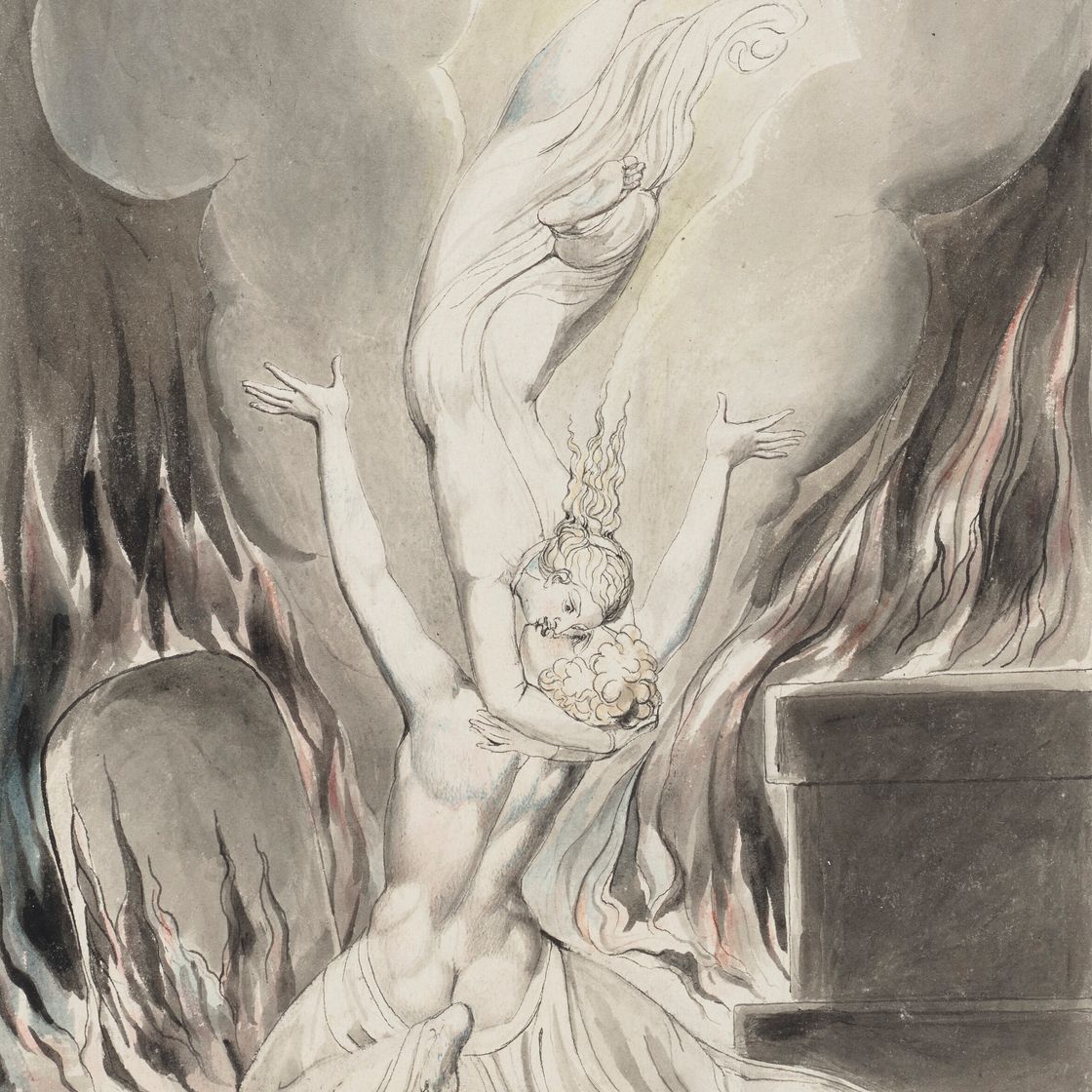 William Blake — Могила: Воссоединение души и тела, изображение 1