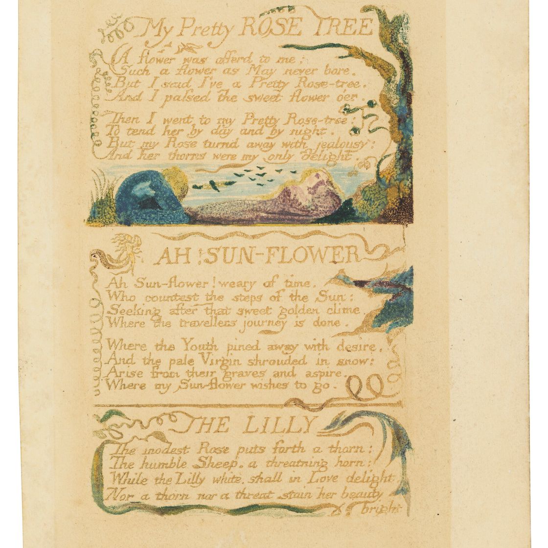 William Blake — Моя прелестная РОЗА, АХ, СОЛНЕЧНЫЙ ЦВЕТОК, ЛИЛИЯ, из "Песен опыта", изображение 2