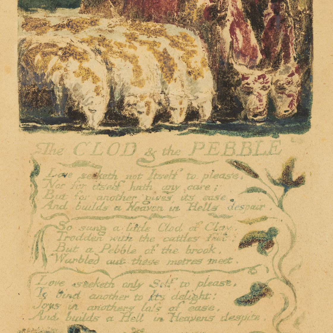 William Blake — КОМОК ЗЕМЛИ и ГАЛЬКА, из альбома Songs of Experience, изображение 1