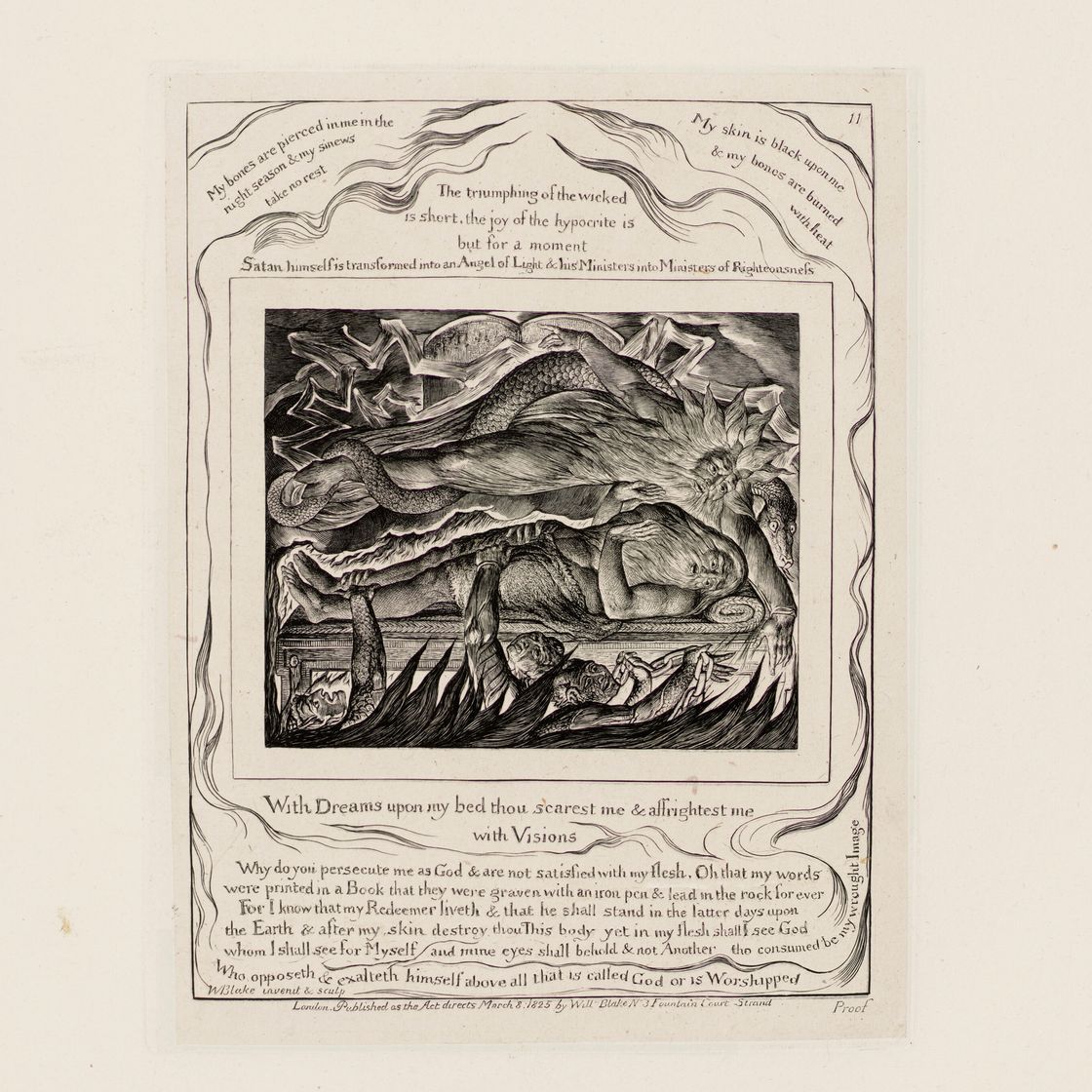 William Blake — Иллюстрации к Книге Иова, изображение 6