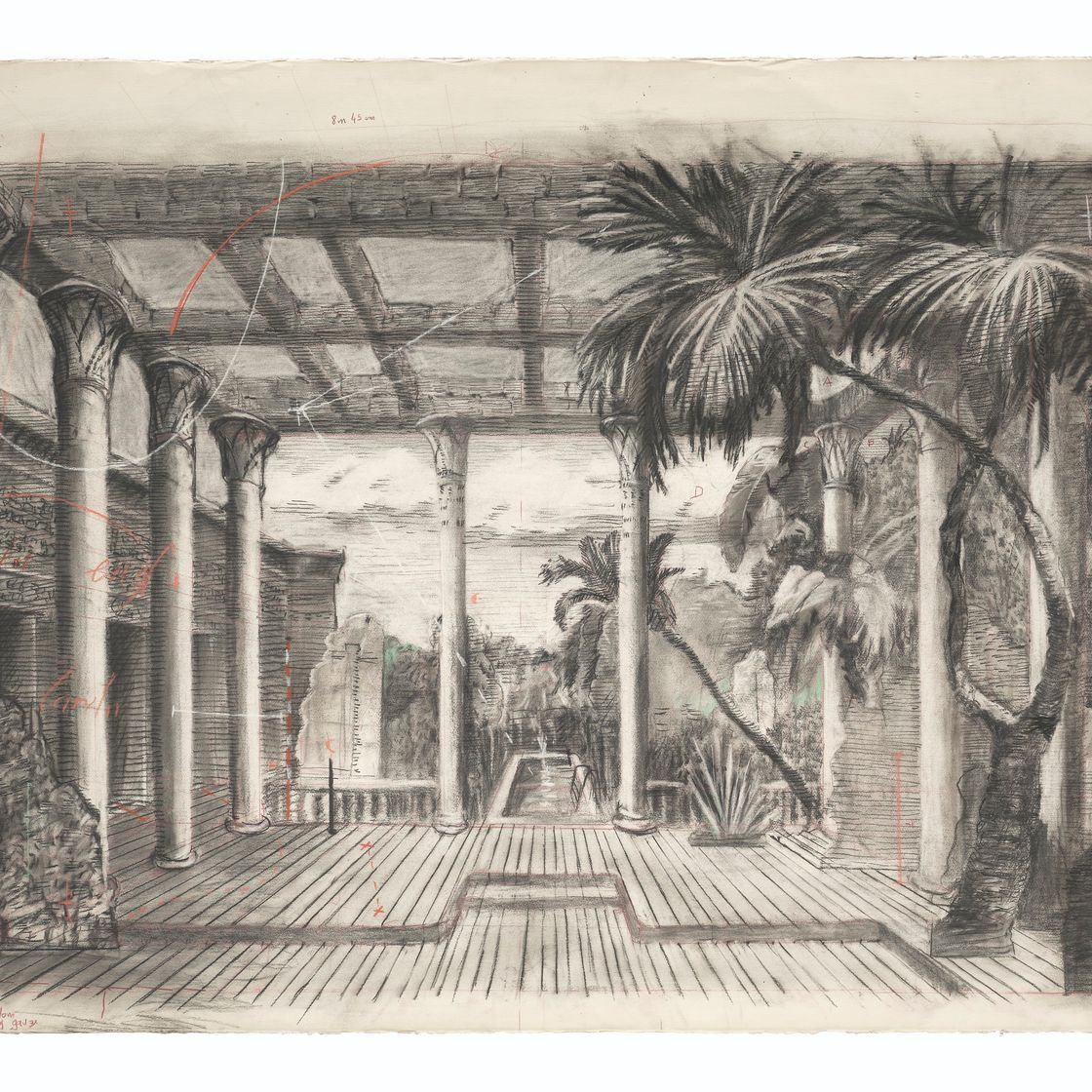 William Kentridge — Рисунок и фрагмент для ‘Подготовки флейты’, изображение 1